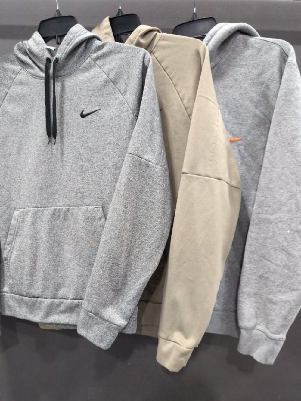 Nike Hooded Sweatshirts Medium Cotton Blend Pullover Kangaroo Pocket (Lot of 3)